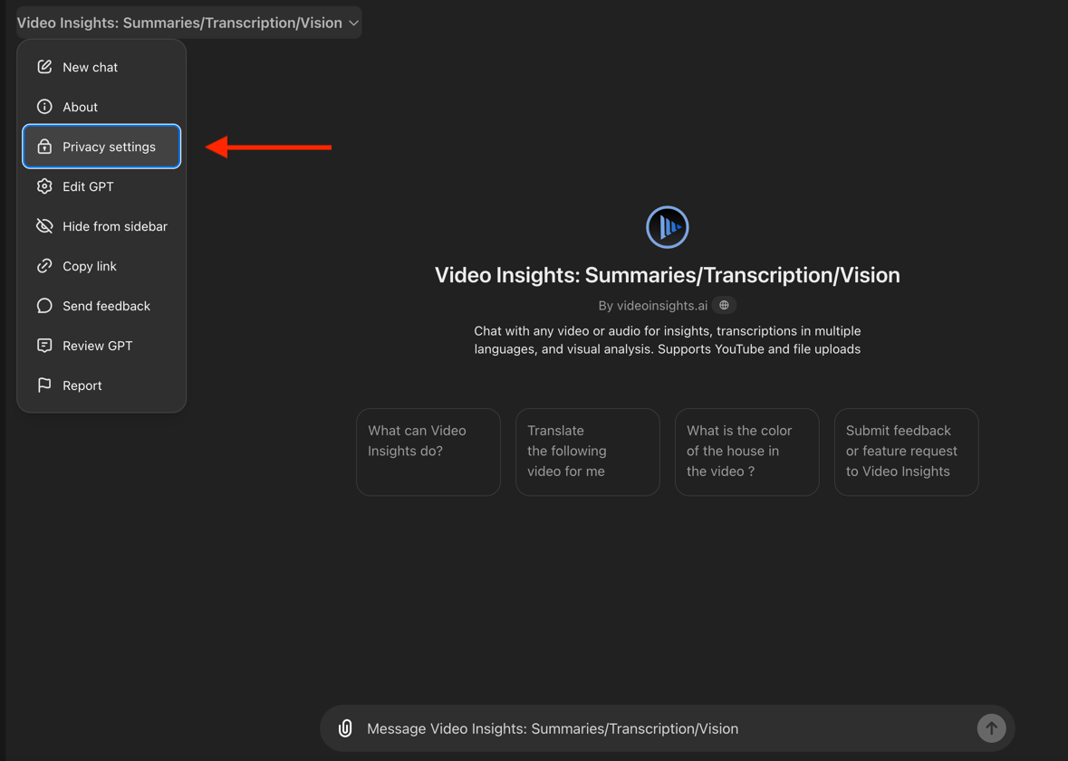 PrivacySettings